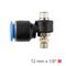 AIRCRAFT Flow Control Swiv. Elbow Pu 12mm X 1/8' M